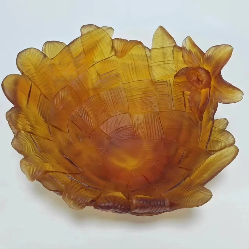 

Luxury crystal decorative tray, elegant fruit tray home decoration