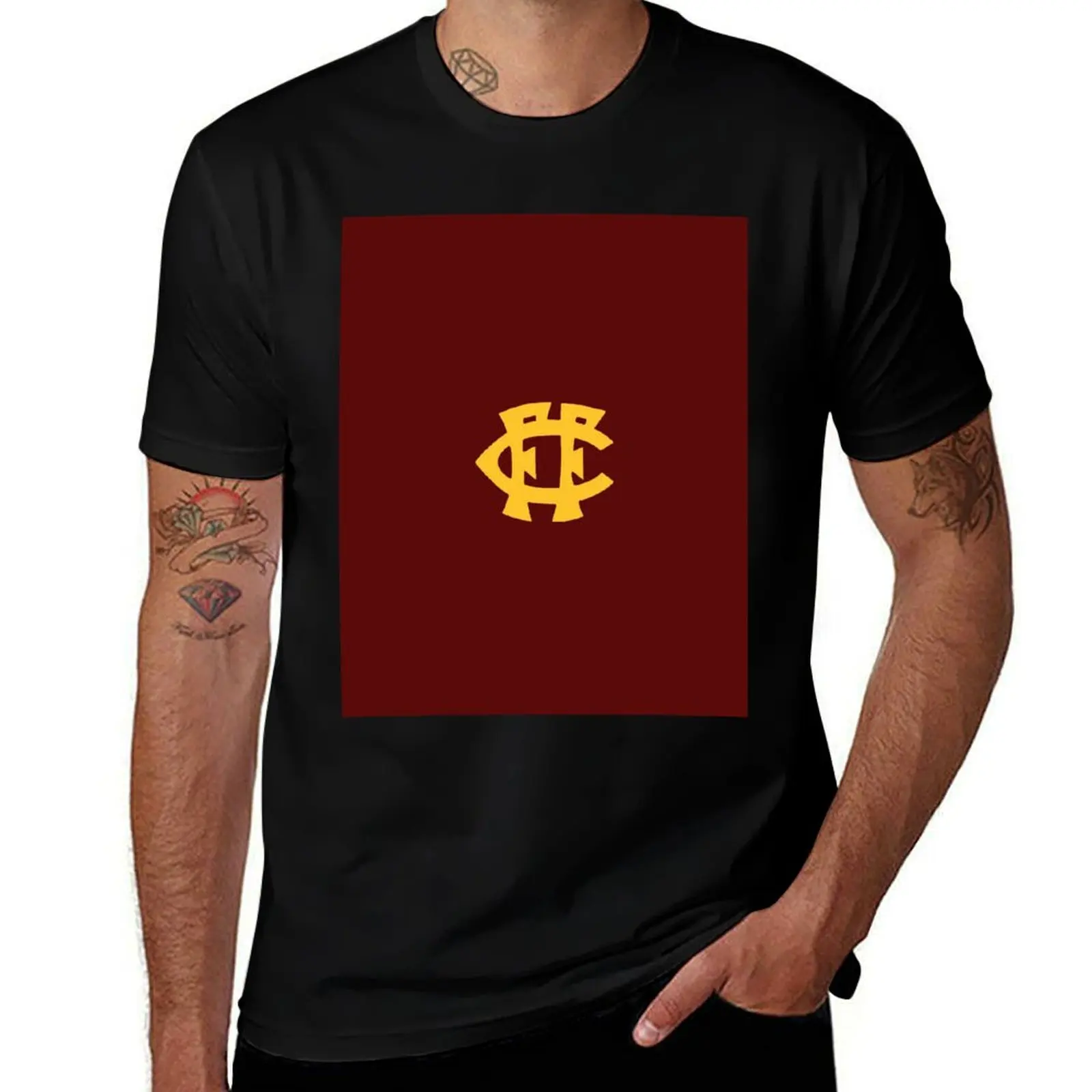 

Fitzroy Football Club T-Shirt man t shirt cotton high quality g man t shirts for men