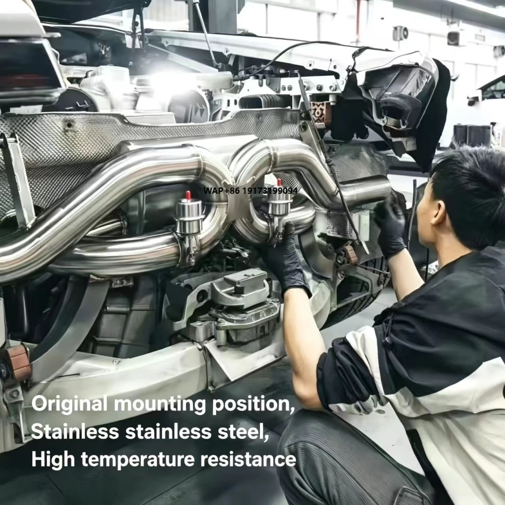 

Stainless Steel Exhaust Pipes for Huracan LP580-2 LP610-4 5.2 V10 2014+ Valve Exhaust Muffler Exhaust System for Car