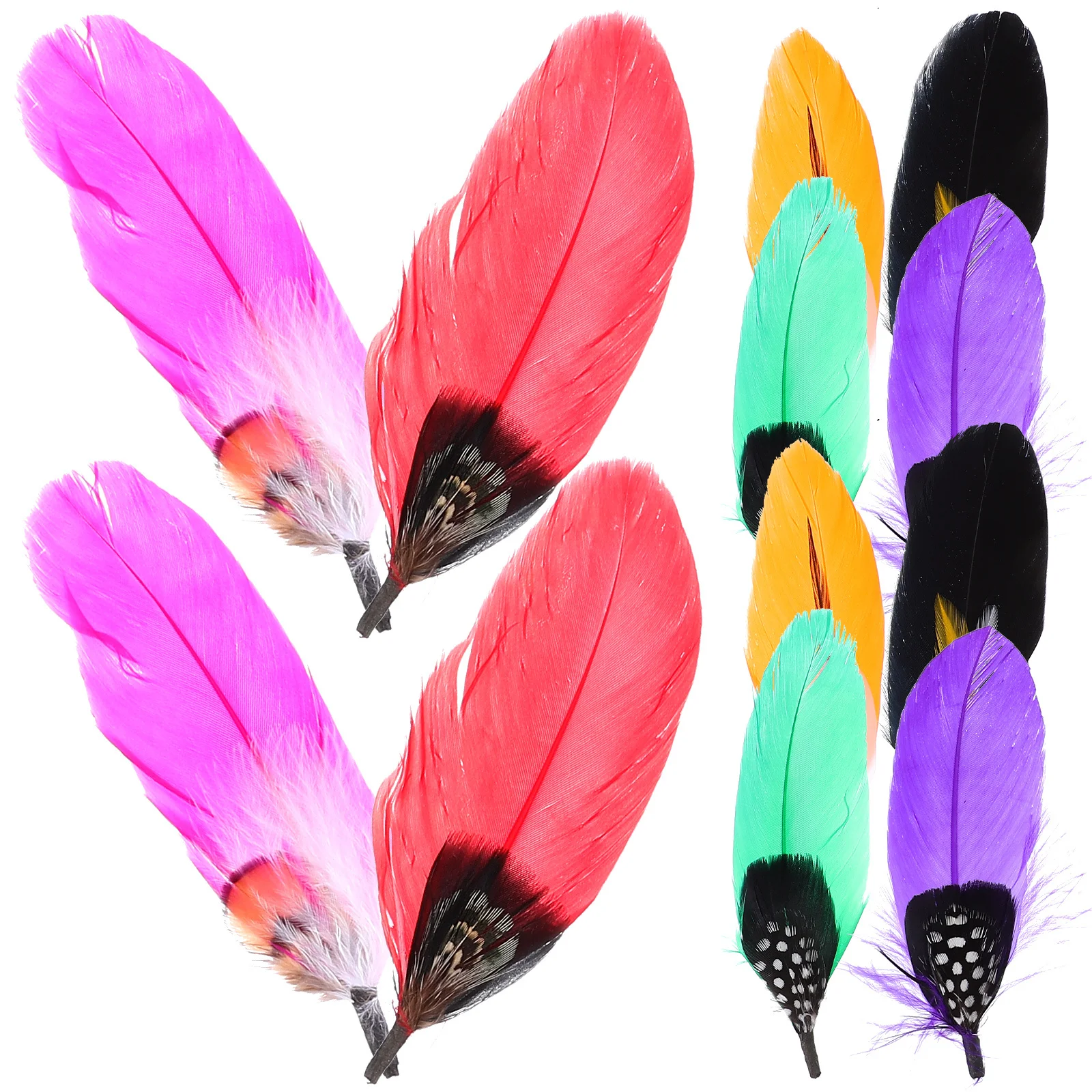 

12Pcs Brooch Craft Plumes Lightweight Wedding Thanksgiving DIY Hat Decorations Party Supplies Unique Earring Accessories