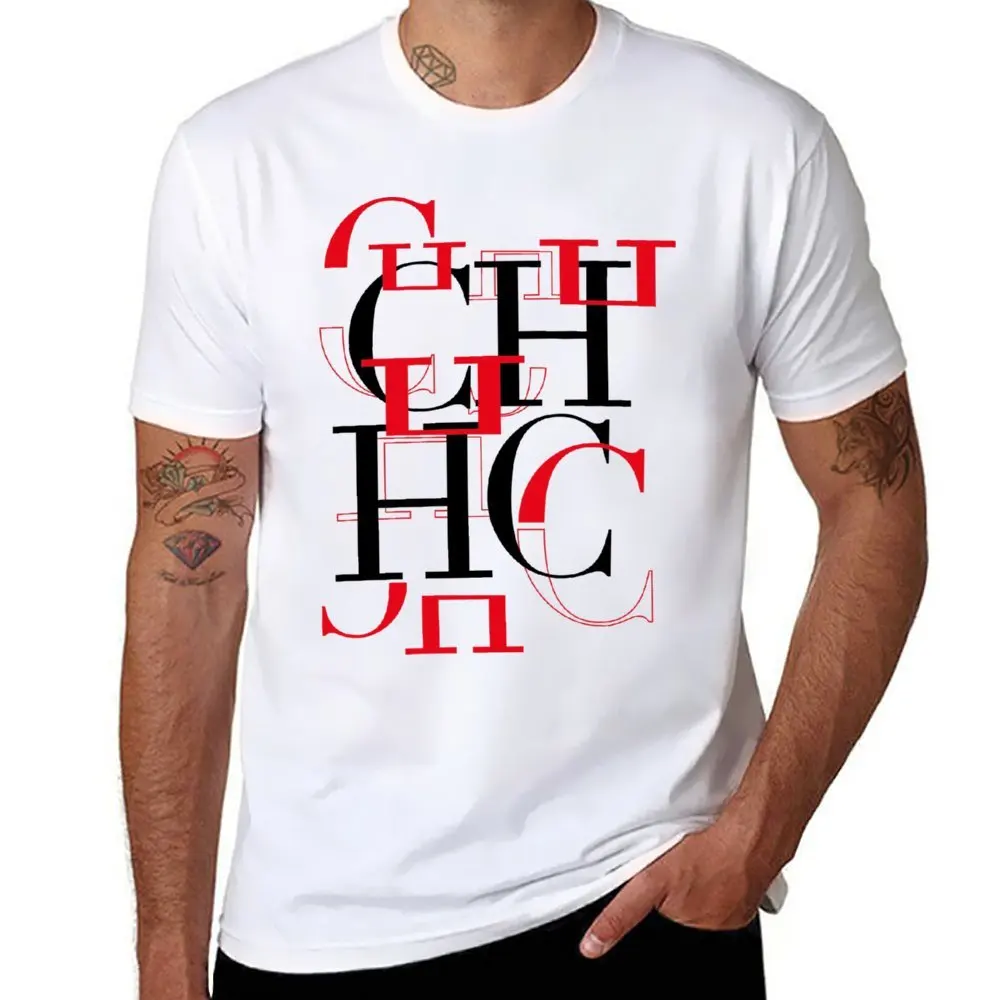 CHCH-camiseta extragrande de ginástica masculina, tops casuais, camiseta monocromática, roupas esportivas, camisetas, roupas esportivas, 2021