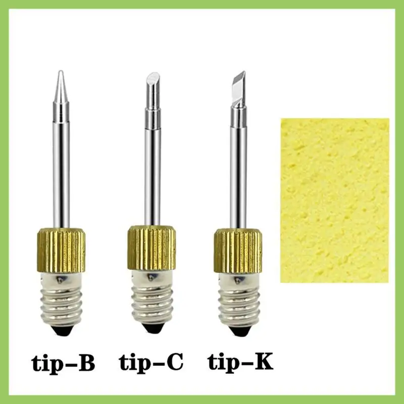 

6Pcs Brass Soldering Tips Welding Soldering Tips For E10 Interface Soldering Stations