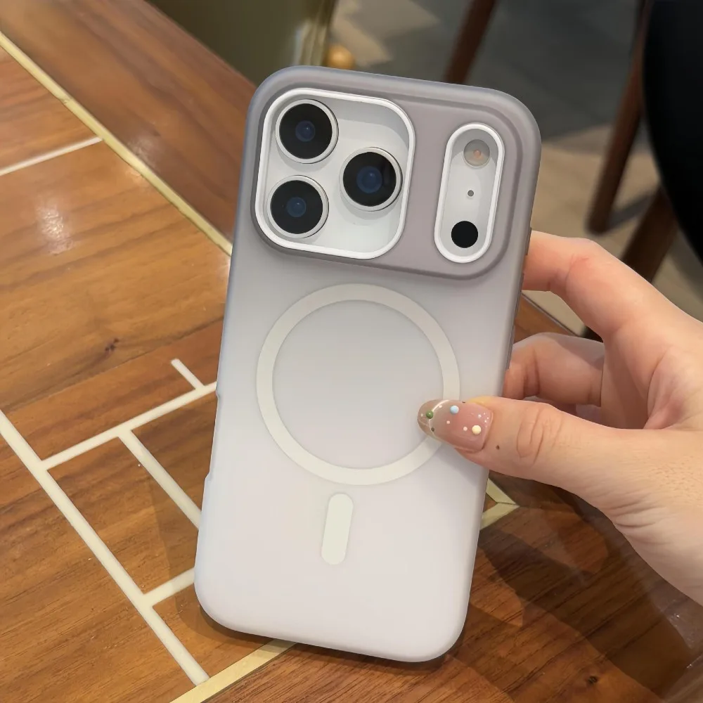 حافظة هاتف Magsafe بلون الحلوى لهاتف آيفون 17 16 15 14 13 12 11 ProMax Plus غطاء مقاوم للصدمات للشحن اللاسلكي المغناطيسي #2