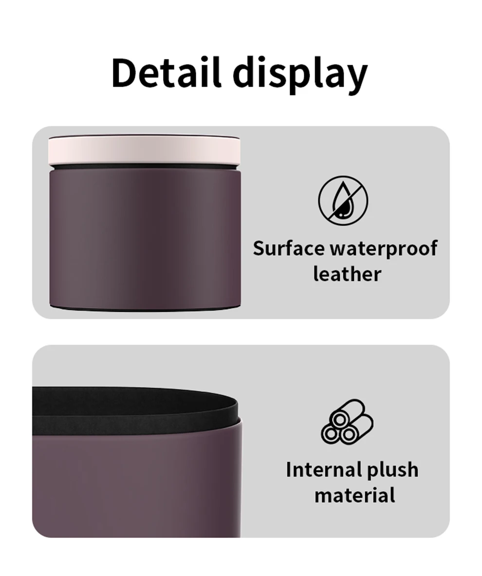 Luxuriöse Leder-Geschenkbox für Dyson HS09 Haartrockner, Lockenstab, Styler, Aufbewahrungstasche, 5 Farben, wasserdicht, staubdicht, Organizer – Detail 2
