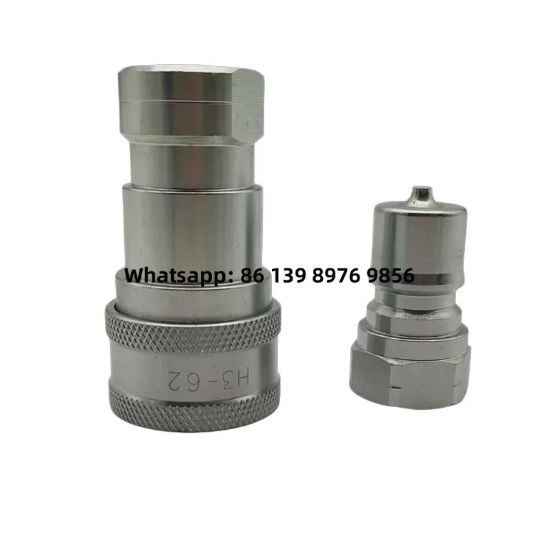 Moulded Parker Standard Carbon Steel 60 Hydraulic Pneumatic Fittings H1 H2 H3 H6 H8/63/62 Quick Oil Fittings