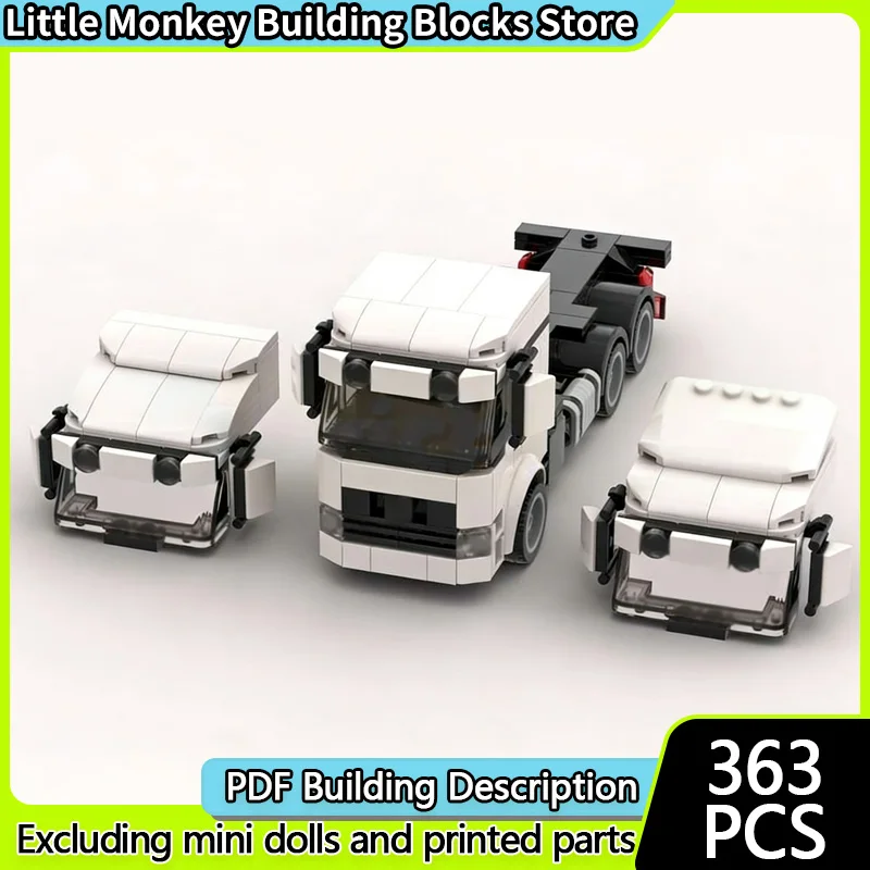 

City Car Model MOC Building Bricks 6x4 Actros Heavy-Duty Flatbed Truck Modular Technology Children Holiday Gifts Assemble Toys