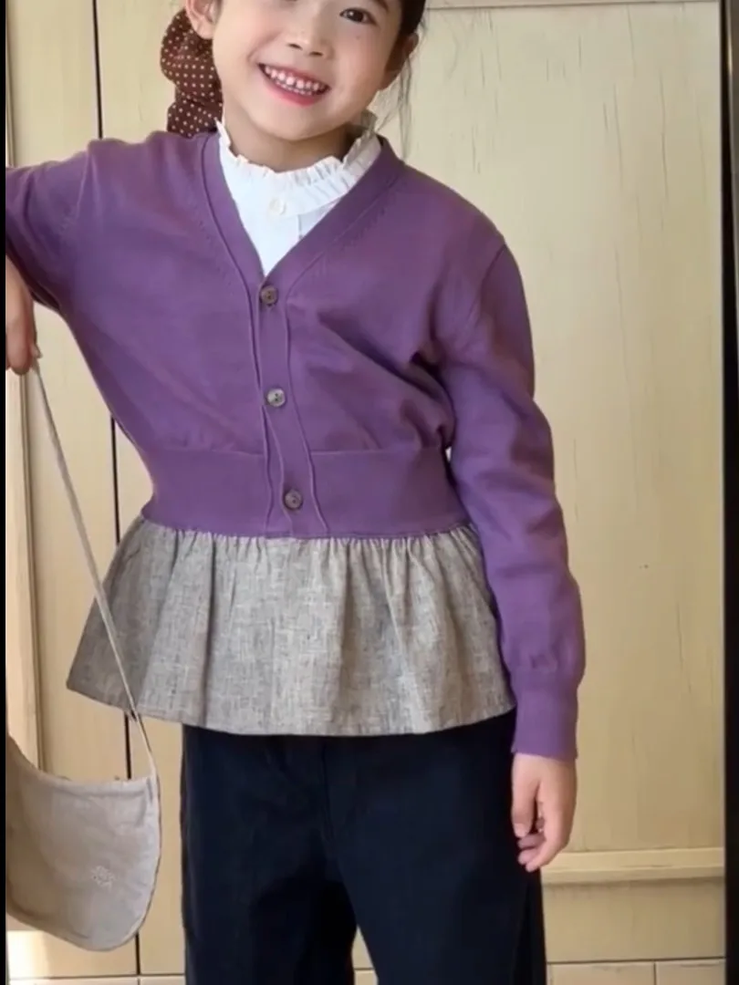 conjunto-de-dos-piezas-de-sueter-tejido-con-cuello-en-v-y-diseno-de-orejas-falsas-con-bloques-de-color-para-ninas-estilo-retro-color-morado-madera