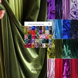 Vintage Green Velvet Curtain Fabric for Formal Dress Backdrops Wedding Party Decoration Curtain Cloth Drap Handmade DIY Material
