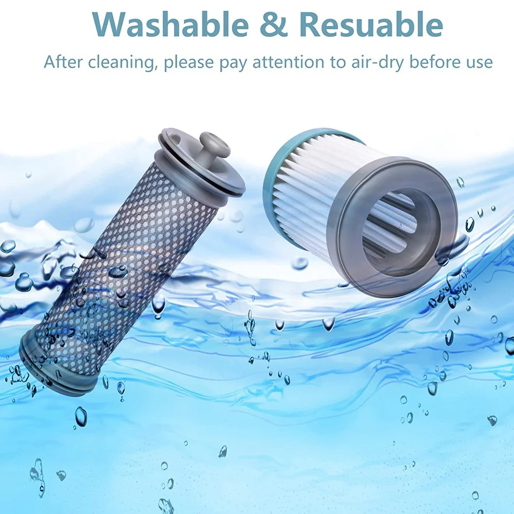 FNJK-For Tineco A10 A11 Hero، A10 A11 Master PURE ONE S11، مكنسة كهربائية لاسلكية، 2 مرشحات مسبقة ومرشحين HEPA مكنسة كهربائية