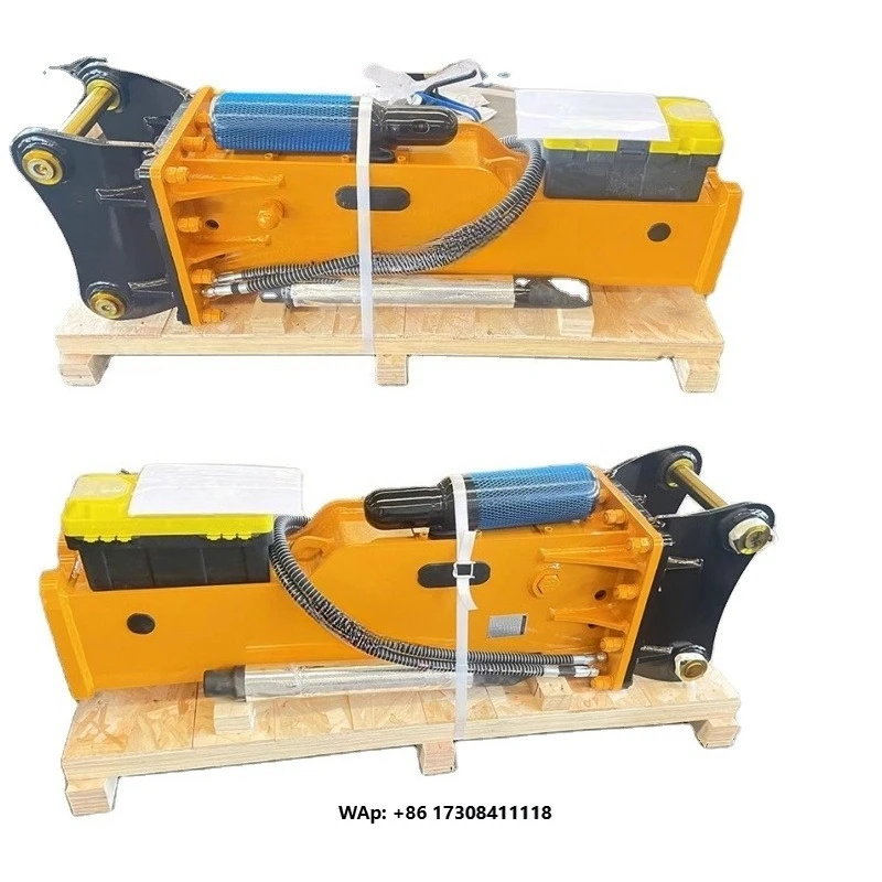 Excavator Attachment Hydraulic Concrete Breaker Rock Breaking Hammer for Construction
