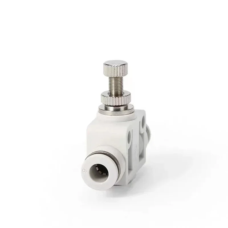 Pneumatic Throttle Valve Speed Regulation SA/PA White Premium Air Tube Connector 4mm 6mm 8mm 10mm 12mm Pressure Control Tools