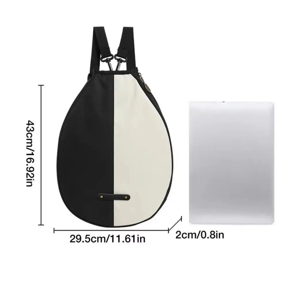 Large Capacity Tennis Rackets Bag Waterproof Zipper Closure Racquet Backpack Adjustable Strap Organizer Racquet Sports Bag