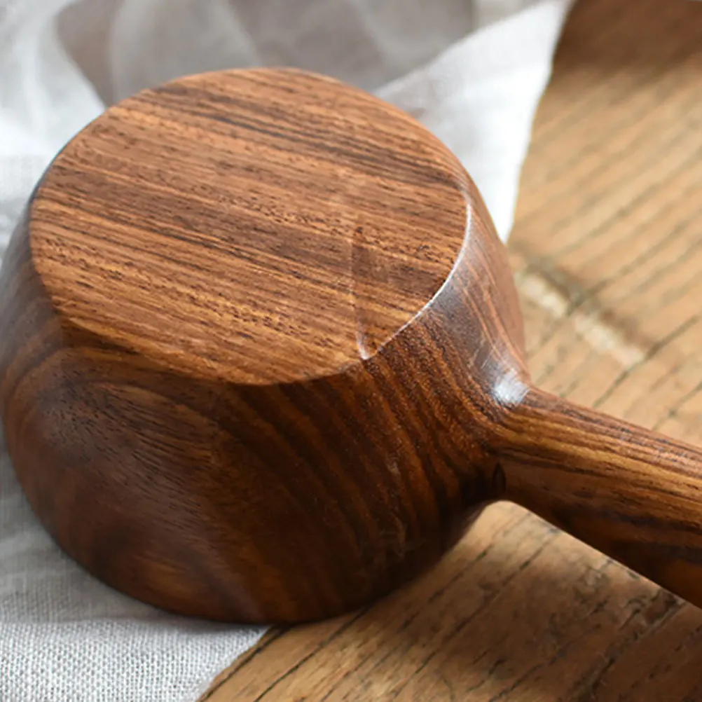 

Seasoning Bowl with Handle Elegant Wood Flavor Dish for Appetizers Desserts Fruits Condiments Party Wedding Banquet Serving Mini