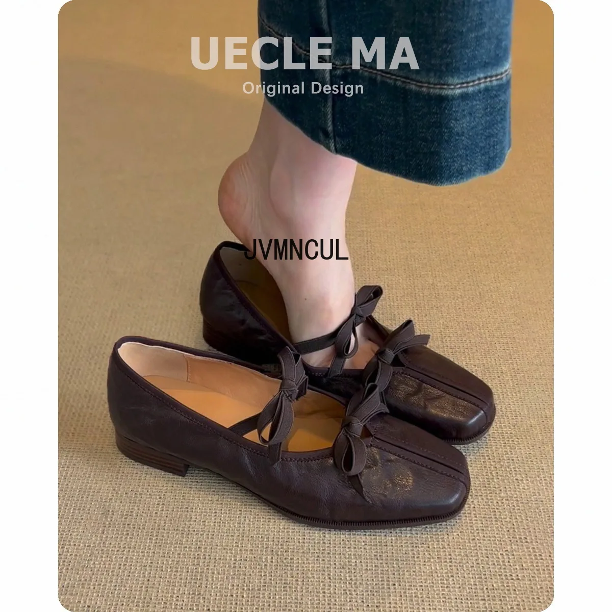 

Женские балетки из овчины, 2021, винтажные туфли Мэри Джейн из натуральной кожи на мягкой подошве с бантом, туфли на плоской подошве во французском стиле