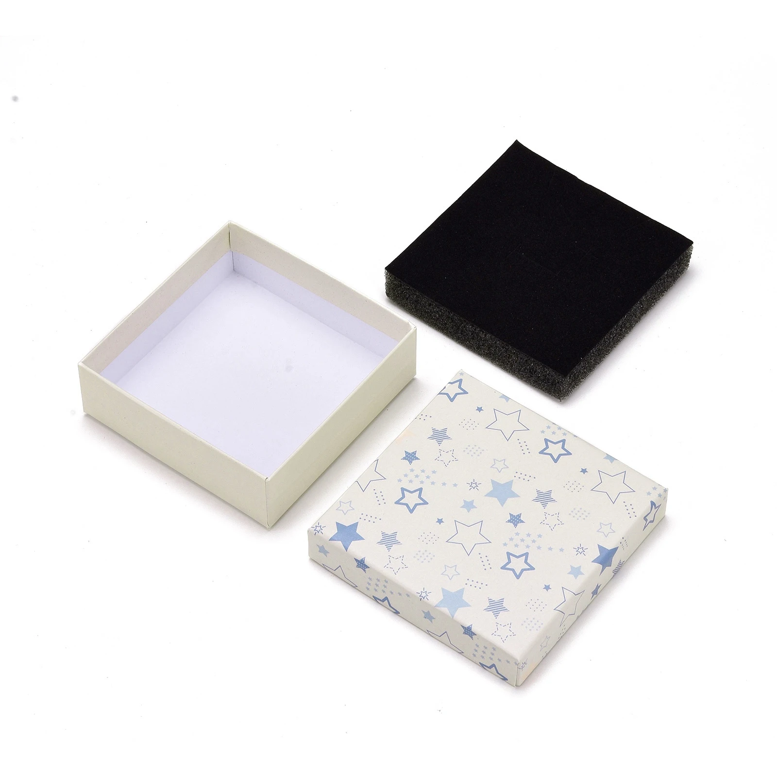 30Pcs Jewelry Gift Packaging Boxes Ring Pendants Earrings Display Container Case Necklace Bracelet Gift Box with Sponge Mat