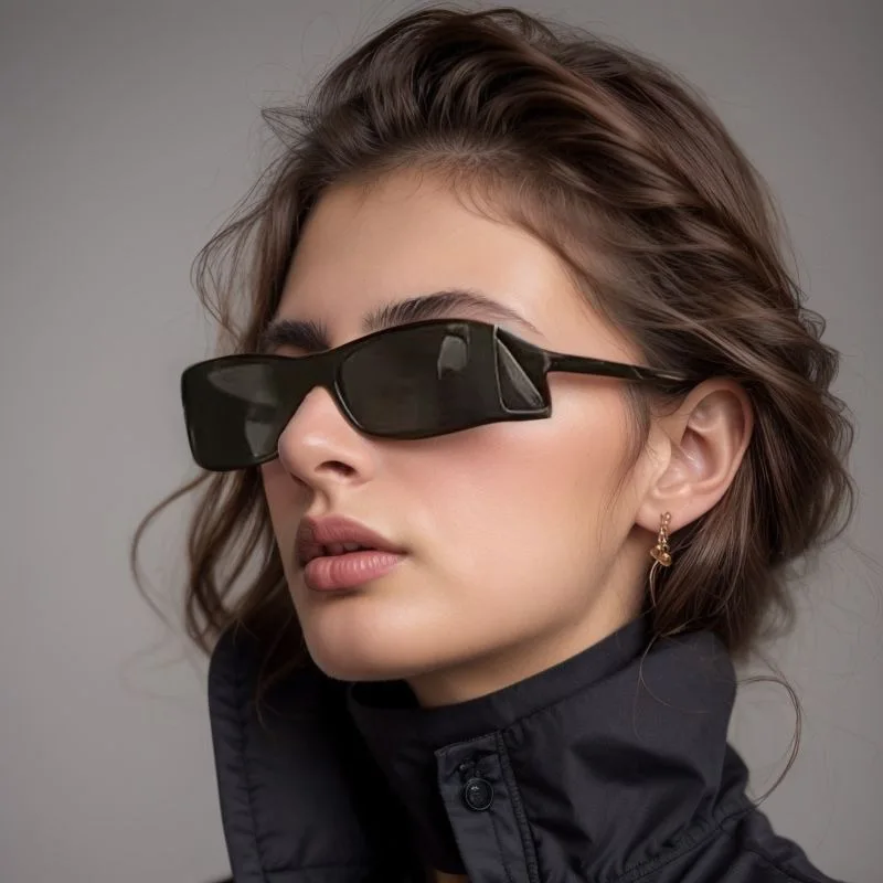 High End Fashion Show Sunglasses With Small Frames Fashionable Trends Personalized Hip-Hop Sun Glasses Y2K Men Women Eyewear