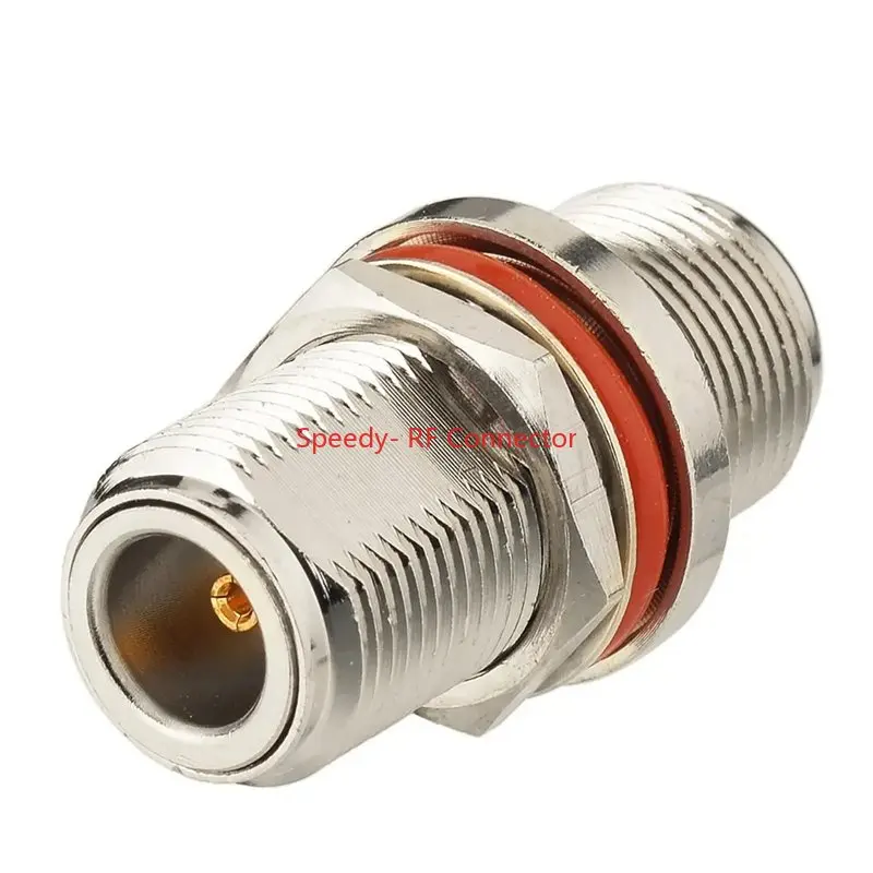 1Pcs L16 N Female To N Female O-ring Water Proof Socket Mount Connector N 2X Double Female Bulkhead Panel Brass Fast Delivery
