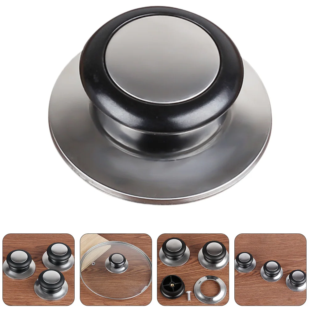 

6pcs Stainless Steel Pot Lid Handles Pan Cover Handles Replacement Heat Resistant Detachable Kitchen Cookware Accessories Pan