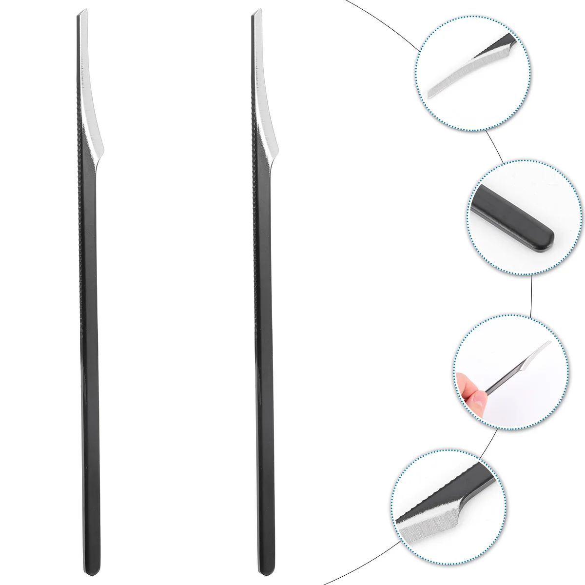 2 個ペディキュアスクレーパーフットケアツールプロフェッショナル角質リムーバーカルスシェーバー家庭用ペディキュアスクレーパー