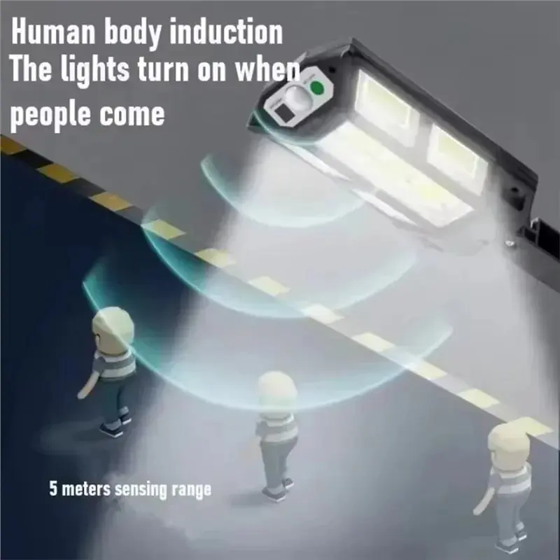 

【ЭФФЕКТИВНЫЕ】Солнечные светодиодные уличные светильники - всепогодная система освещения для сада с датчиком движения