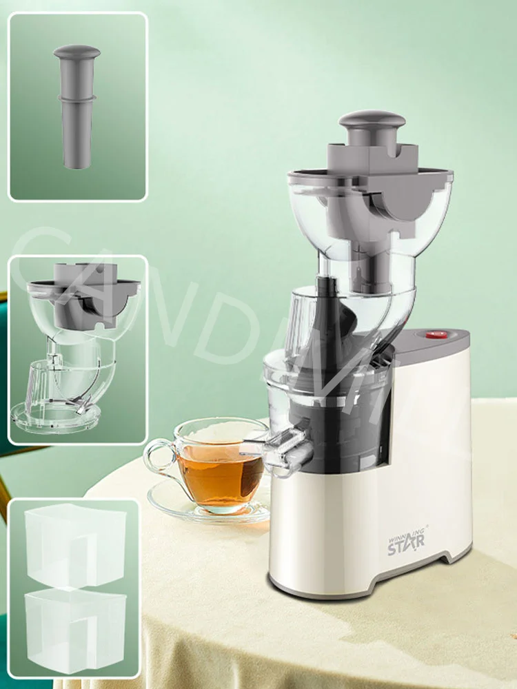 بطيئة Masticating عصارة الصحافة الباردة عصير مستخرج التفاح عصارة الحمضيات البرتقال لتصفية آلة الخضروات الفاكهة الحرة