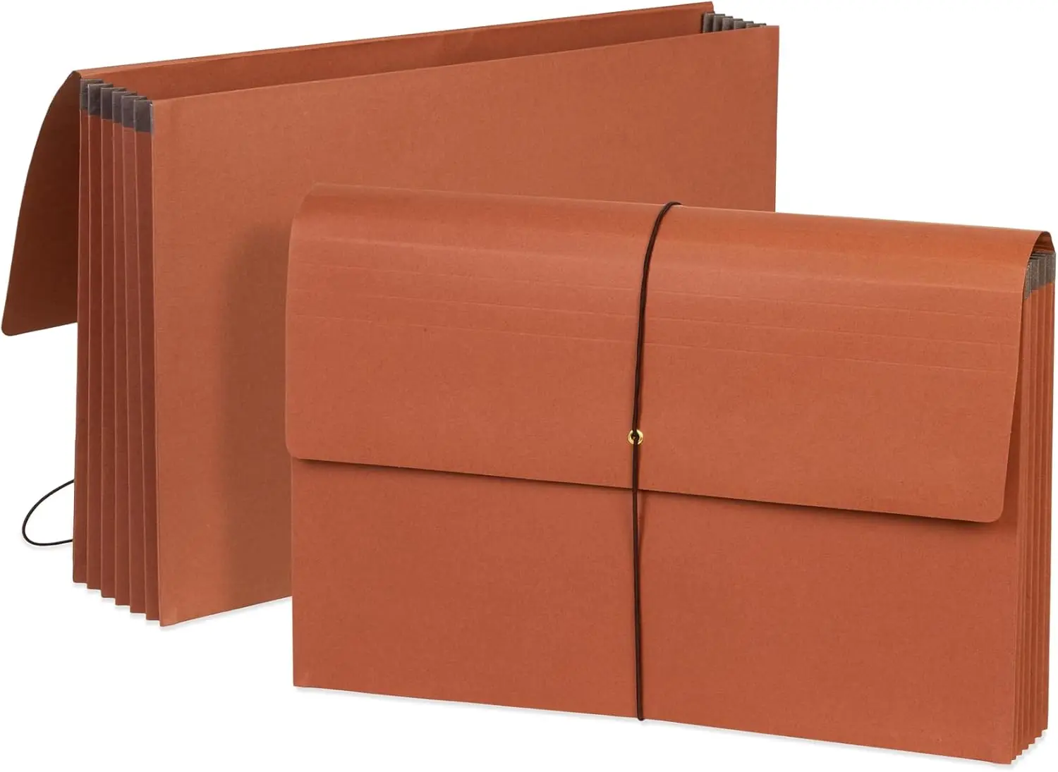 

Синяя папка-аккордеон с клапаном и застежкой на шнурке, формат Legal, расширение на 5,25 дюйма – упаковка из 10 штук