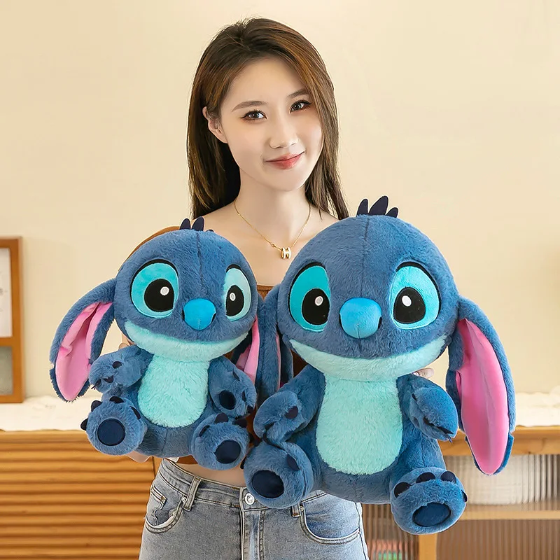 

Милая милая кукла Miniso Stitch размером 35-45 см, популярная кукла Stitch, праздничный подарок, детская игрушка Interstellar, Детская плюшевая игрушка, синий ПП хлопок