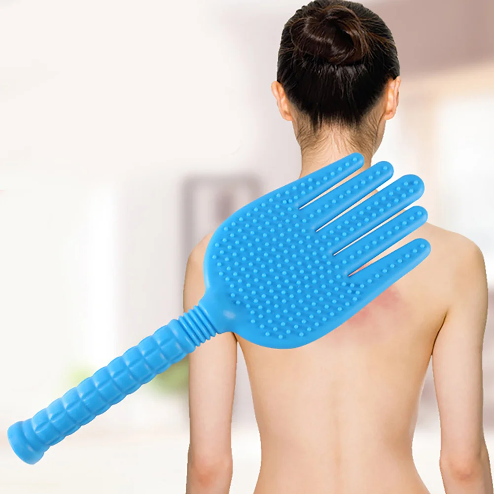 Massage Racket Tool Tools Bat Human Body Knock Massager Silica Gel Hand Shape Clap Beating Stick Neck Pat Fitness Woman