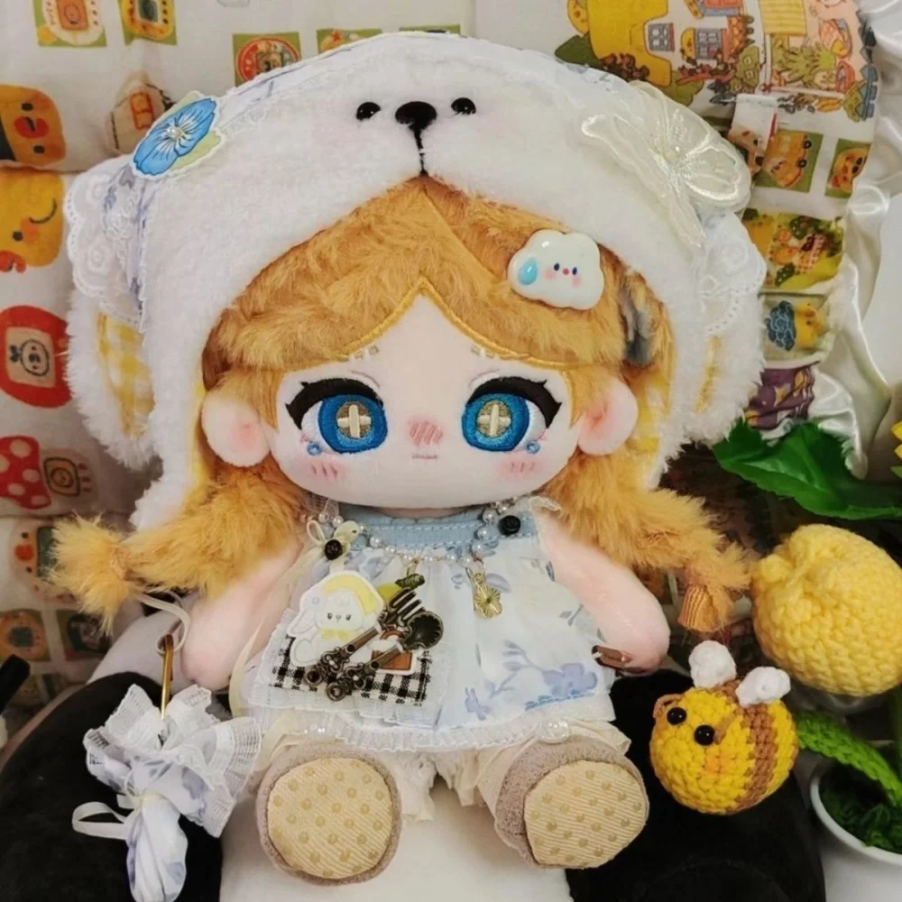 Anime Anne Lester Identity Ⅴ 20cm Nude Doll Plush Toys Soft Stuffed Plushie Can Change Clothes