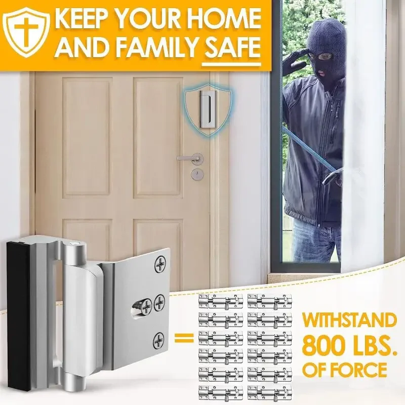 

Home Security Door Reinforcement Lock Home Alloy High Strength Door Reinforcement Lock Live Alone Security Burglar Lock