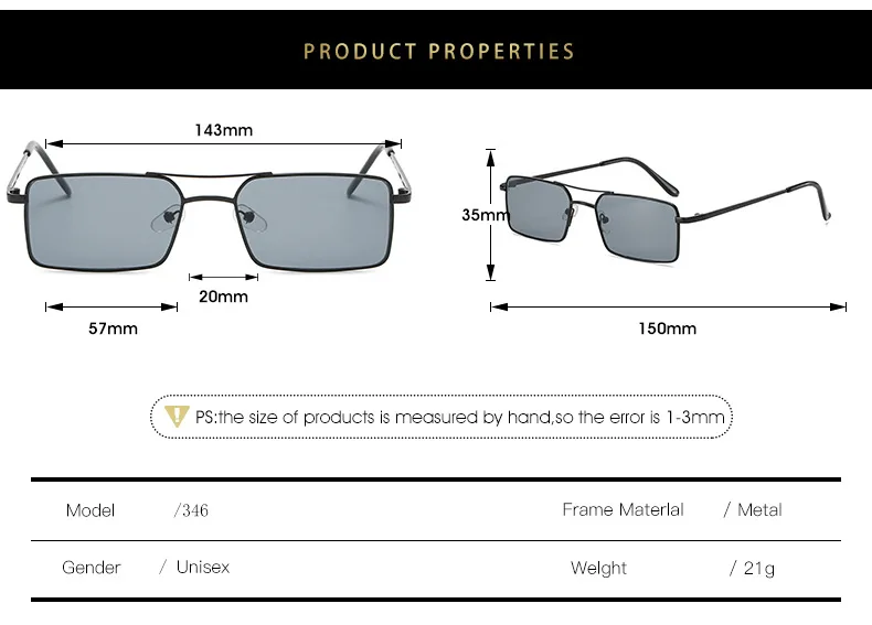 Clearance Metal Vintage Sunglasses Women  Men Luxury Brand Double Bridge Glasses Women Designer Eyewear Men Oculos De Sol