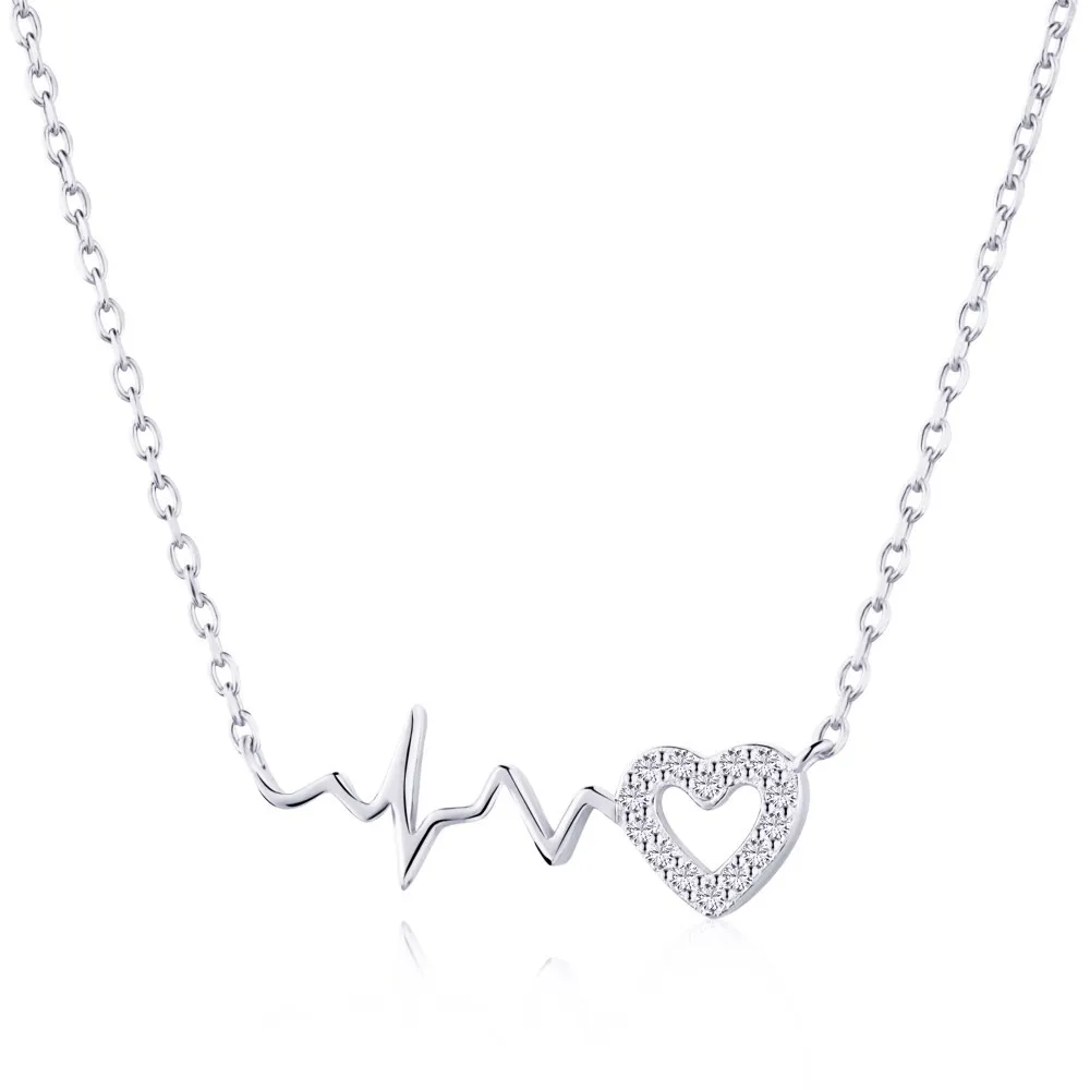 S925 Sterling Silver Necklace, Female Minority Design, Adolescent Heart Light Luxury Necklace