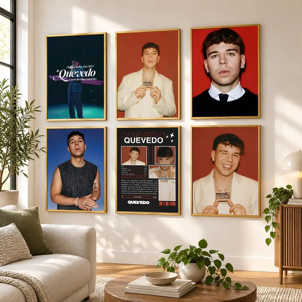 1PC New Album Buenas Noches Quevedo Poster HD art sticky wall waterproof home living room bedroom bar aesthetic decoration