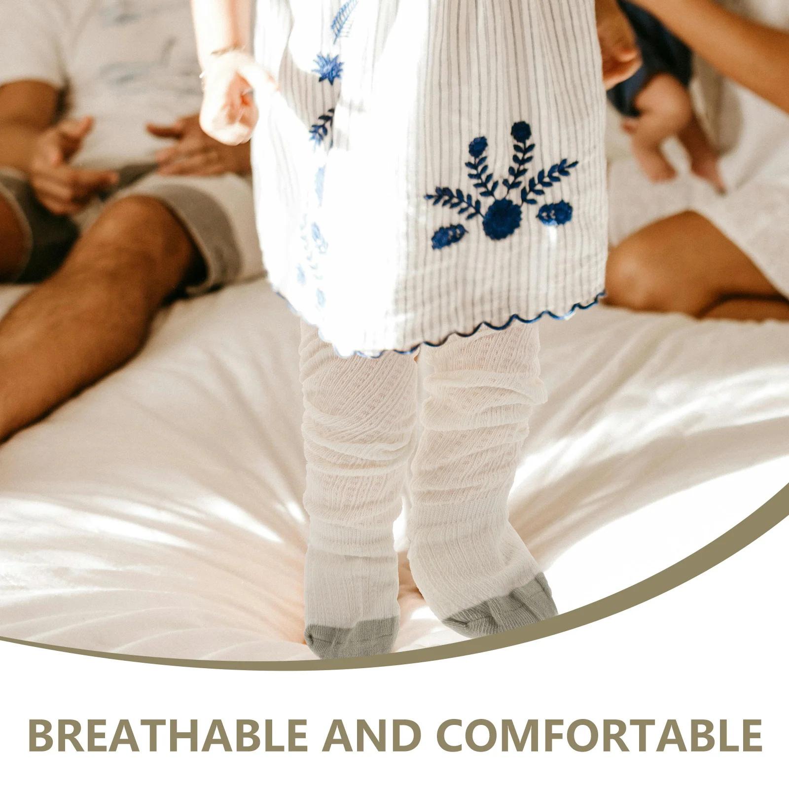 12 Uds. 1 par de calcetines largos antimosquitos para niños pequeños calcetines de algodón transpirables para niños cómodos calcetines elásticos sin costuras para bebés para niñas y niños