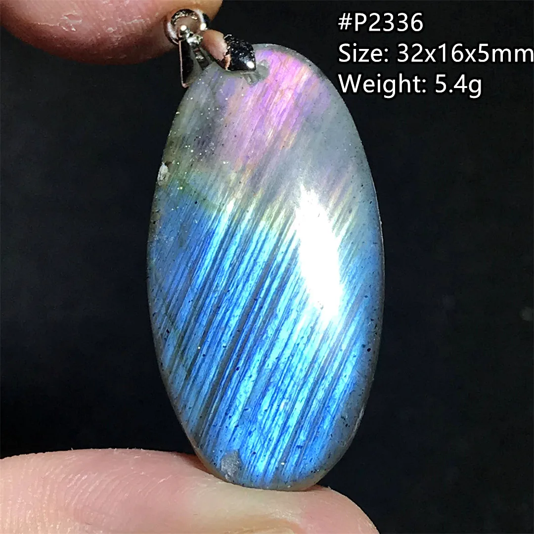 

Натуральный лабрадорит, кристалл, ожерелье, кулон, ювелирные изделия для женщин и мужчин, подарочные бусины, серебристый, желтый, синий, светлый, лунный камень, AAAAA