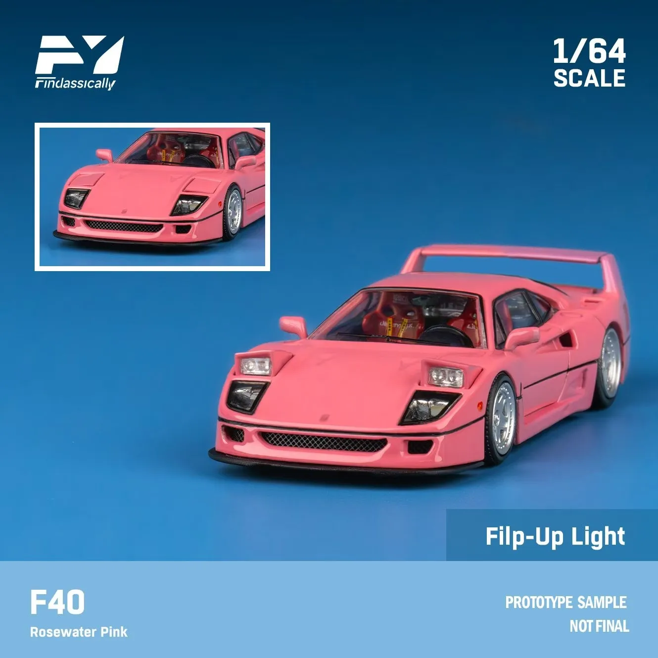 

Finclassically 1/64 F40 Diecast Model Collection Gift Scale Model Car