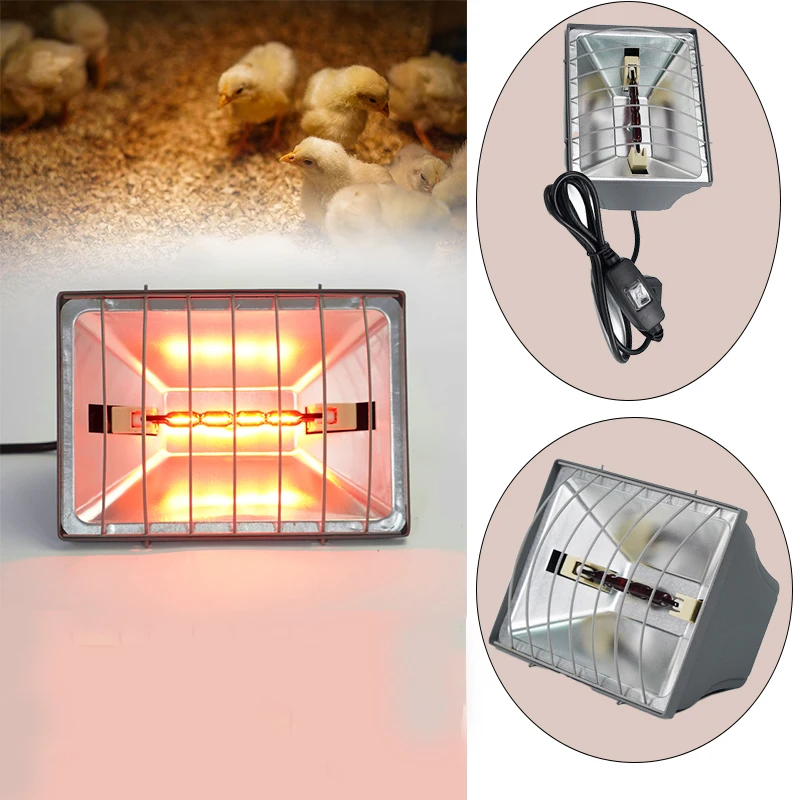 

Изоляционная лампа для разведения домашнего скота, свиньи, овцы, курицы, брондинки, изоляционная лампа, подвесная нагревательная лампа, высокая мощность, прочные фермерские инструменты