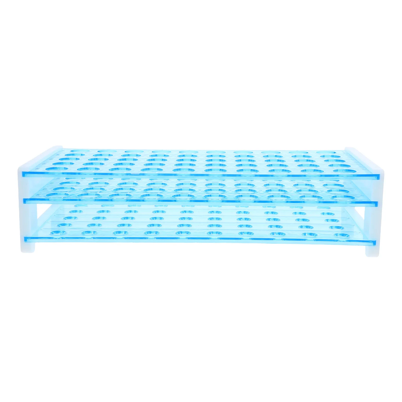 

3 Layers 50 Vents 15Mm Plastic Test Tube Rack Lightweight Detachable Easy Install School Lab Supplies Holder Stand