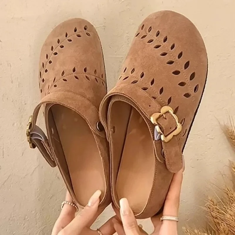 

Женские тапочки на плоской подошве, летние повседневные туфли-лодочки с открытой пяткой, модные женские сандалии, 2024, брендовые трендовые дизайнерские прогулочные женские туфли Chaussures