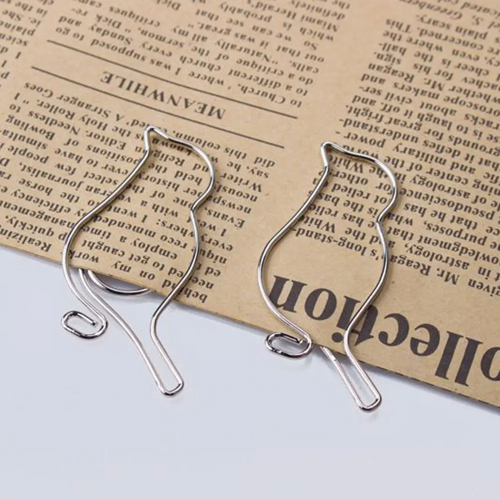 

20Pcs Creative Bird-Shaped Paper Clips Metal Binder Clips Stylish Office Supplies for Organizing Documents Files