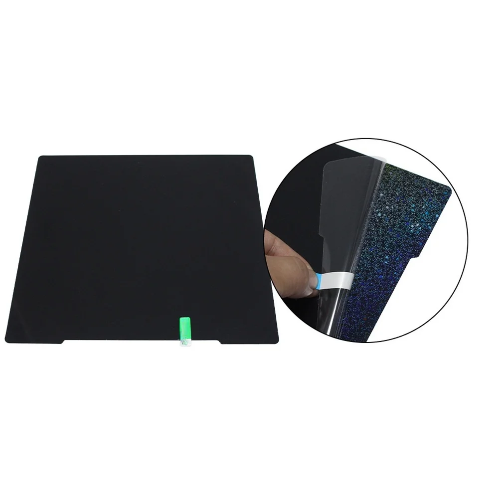 254x241mm PEI Build Plate Flexible Hot Bed Cover Printer Part Smooth PEY Coating Easy Print Removal Thick Spring Steel