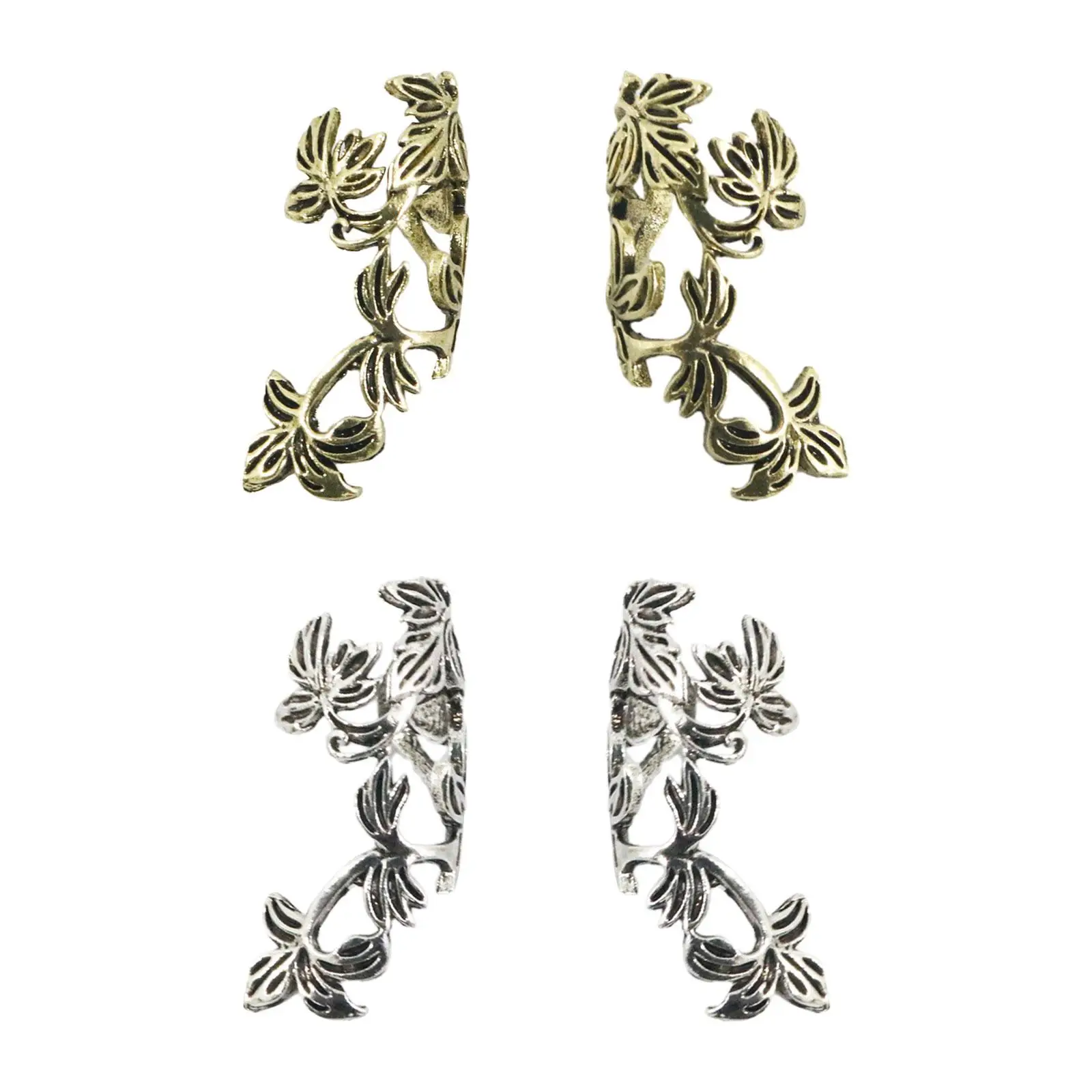 2-6pack Cartilage Ear Cuff Vintage Style Clip on Earring for Women Men Party