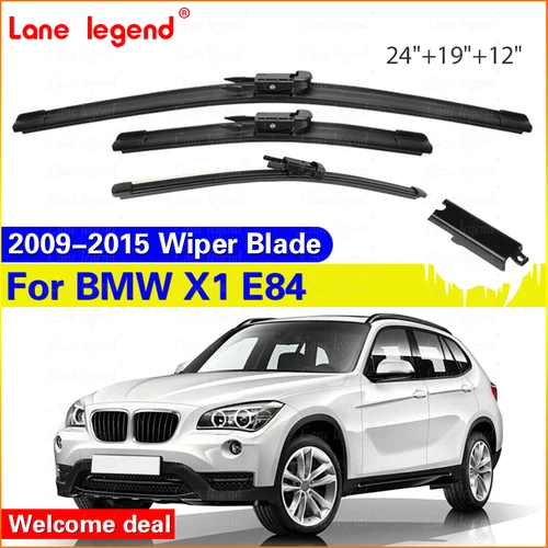 Imagen 1 del producto Escobillas de limpiaparabrisas de coche para BMW X1 E84 juego de ventana delantera trasera 2009 2010 2011 2012 2013 2014 2015 24 ""19"" 12""