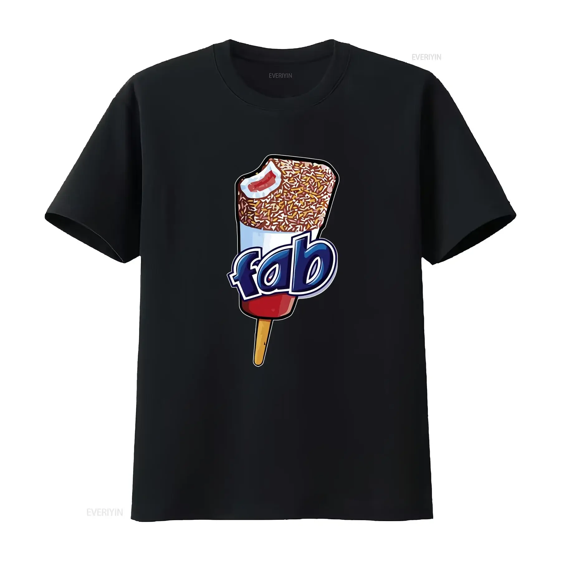 Fab Ice Cream Lolly Wood Funny Cool Vest T Shirt 2799 vintage Washed fashion Stylish Stretched Top For Everyday Wear graphic