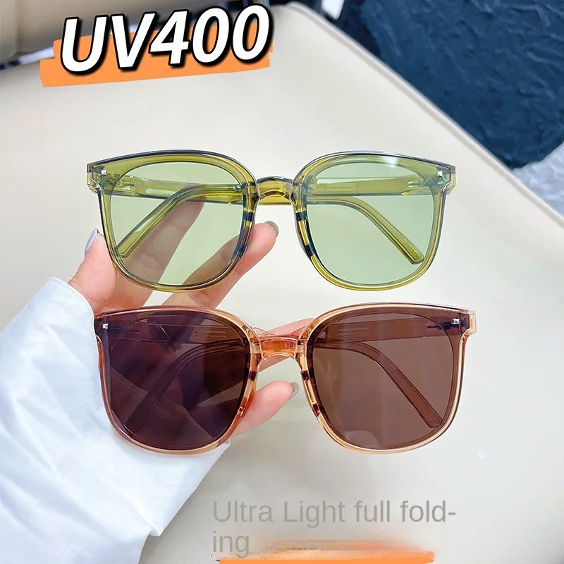 Luxury Fashion Folding Sunglasses Women Men Brand Designer Vintage Cat's Eye Sun Glasses Male Female Eyewear UV400