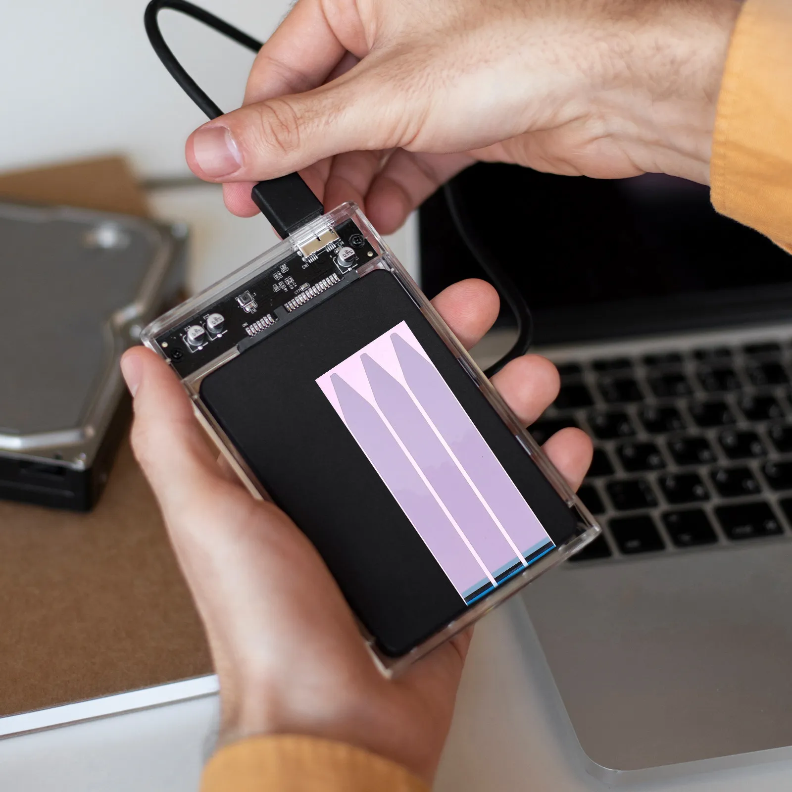 8 Sheets Self Adhesive Strips Strong Hold Tape for Phone Replacement Easy Use Fixing Stickers for Electronics