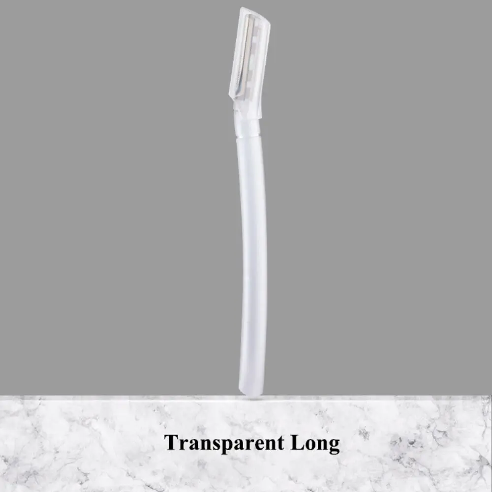 Safe Eyebrow Razor Macro Stainless Steel Eyebrow Shaving Tool Transparent Anti-scratch Advanced Eyebrow Trimmer For Men Women