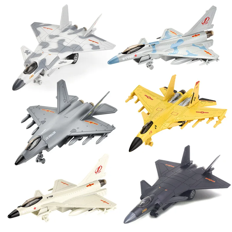 J-20 J-31 J-15 J-10 Alloy airplane model simulation aviation fighter jet children's boy toy