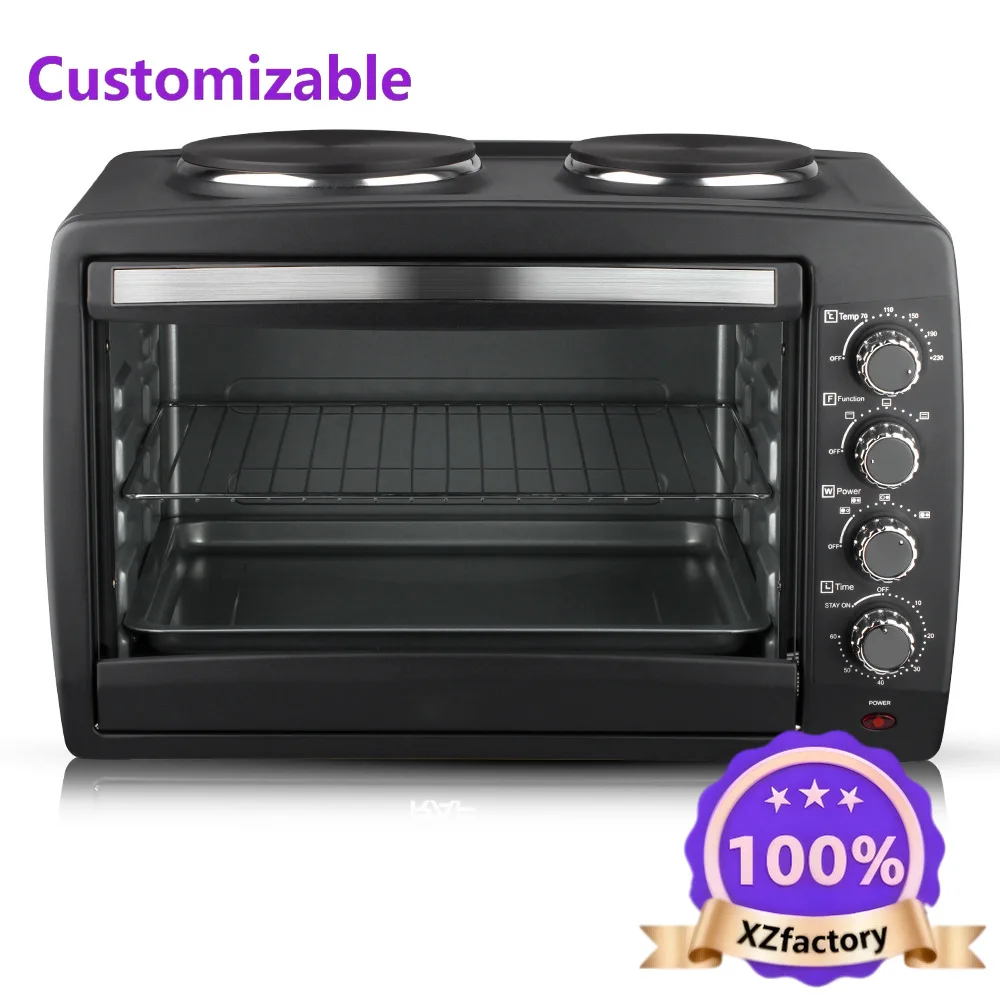 Horno eléctrico multifuncional 2 en 1 de fábrica, modelo 2026, electrodomésticos de cocina, para hornear pasteles y freír verduras