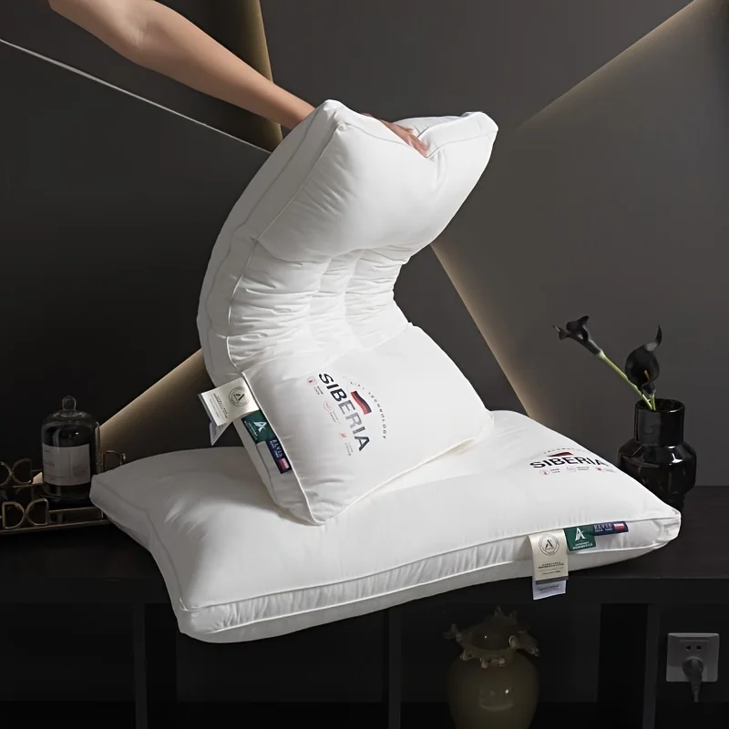 وسائد فندقية مصممة خصيصًا لحماية الرقبة ومساعدة النوم، مناسبة لمختلف أوضاع النوم